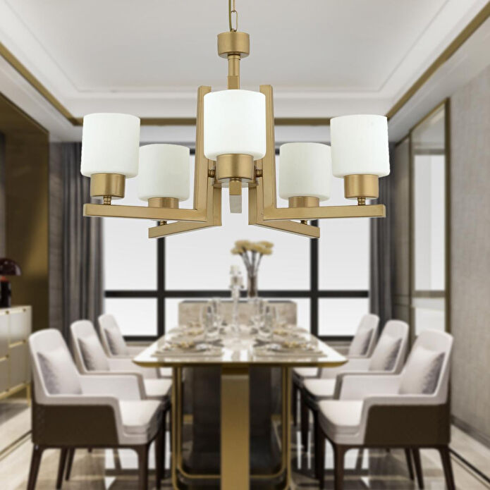 Apliqa Torqu 5 Li Eskitme Boyalı Modern Genç Odası Yatak Odası Salon Avize