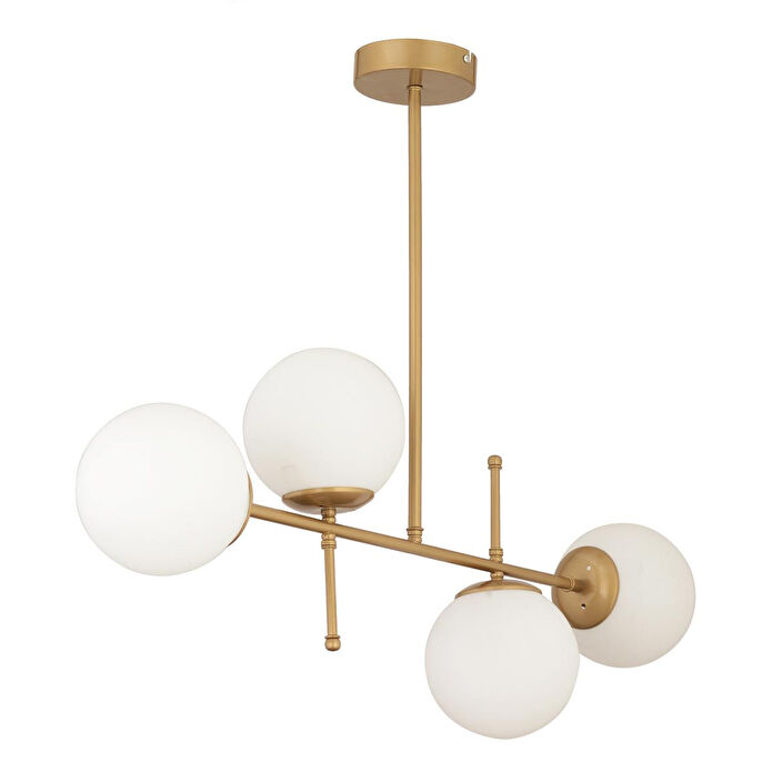 Apliqa Günay 4lü Eskitme Modern Mutfak Yemek Masası Üstü Yatak Odası Salon Avize