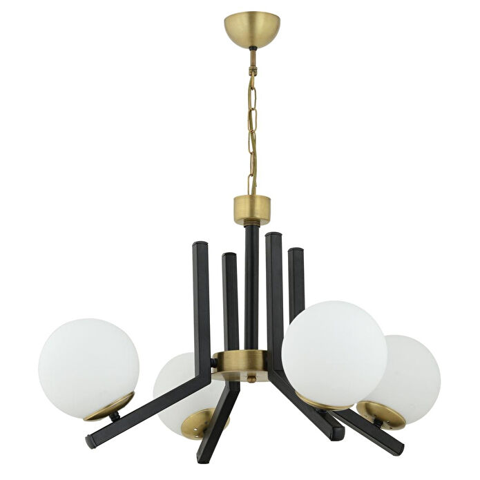 Apliqa Morgan 4 Lü Eskitme Siyah Modern Yatak Odası Mutfak Oturma Odası Salon Avize