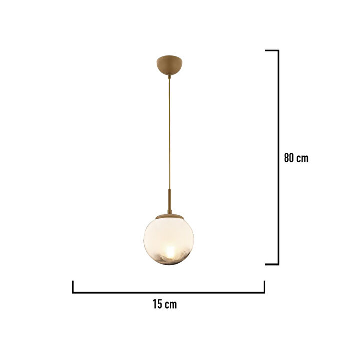 Apliqa Mirsad Tekli Eskitme Retro Modern Tekli Sarkıt Avize