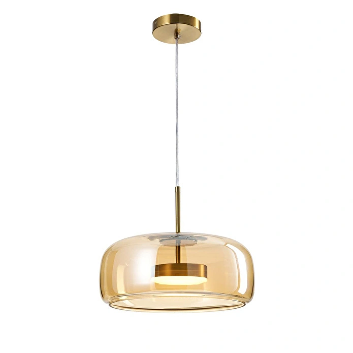 Apliqa Nantes 12 Watt 3000k Eskitme Bal Camlı Tekli Led Sarkıt Avize