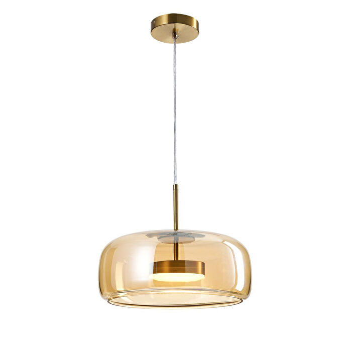 Apliqa Nantes 12 Watt 3000k Eskitme Bal Camlı Tekli Led Sarkıt Avize