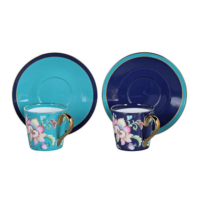 Lucky Art Elysia Bone 2li Kahve Fincani Seti 80ml