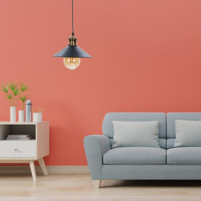 Apliqa Gönen Tekli Siyah Modern Retro Sarkıt Mutfak Retro Salon Avize