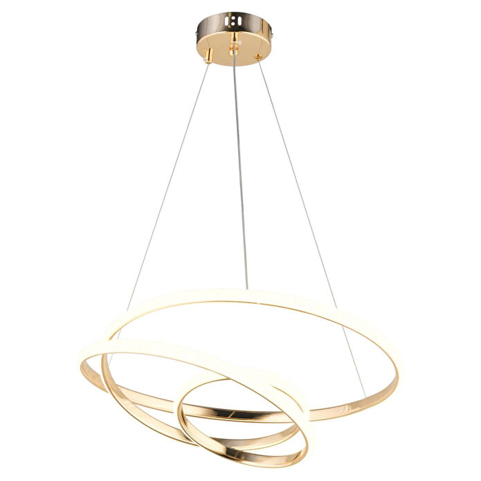 Apliqa Valter Gold 3 Renkli 75 Watt Kristal Ledli Modern Oturma Odası Salon Sarkıt Avize