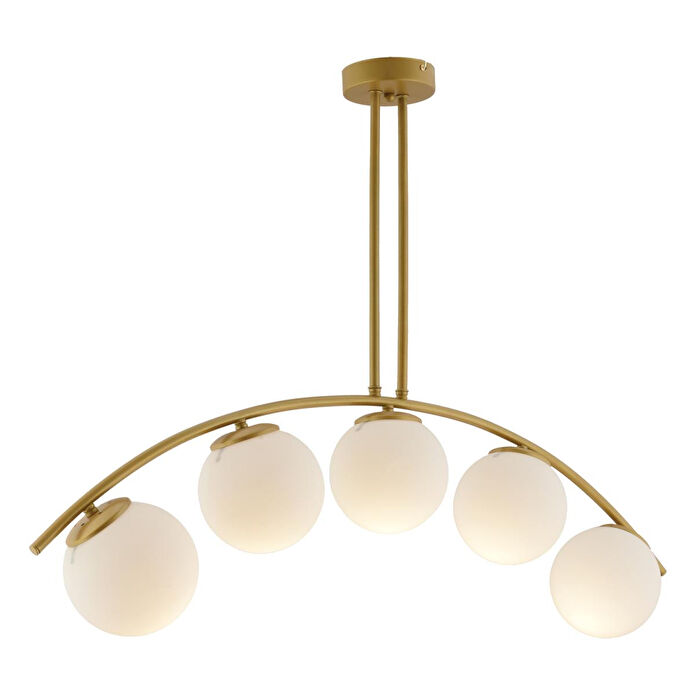 Apliqa Fralde 5 Li Gold Modern Mutfak Cafe Restoran Için Uygun Retro Salon Avize