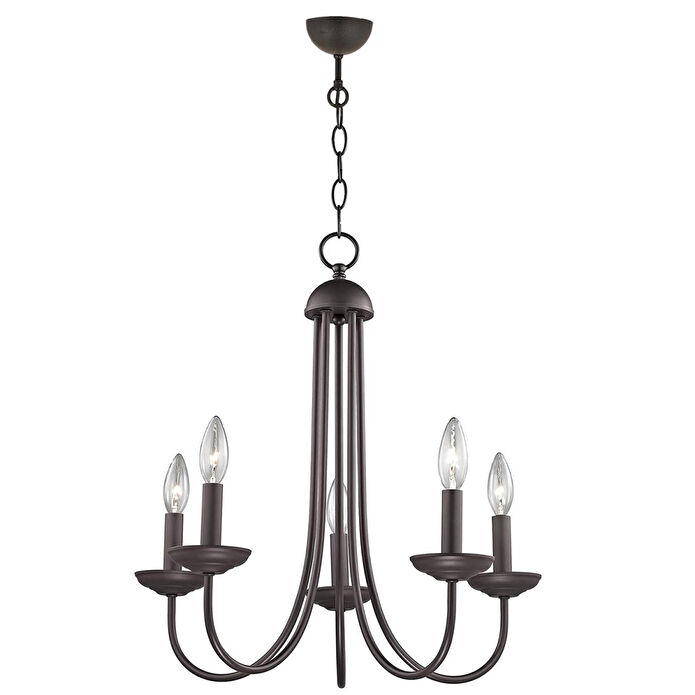 Apliqa Ferd 5 Li Siyah Modern Genç Odası Mutfak Retro Salon Avize