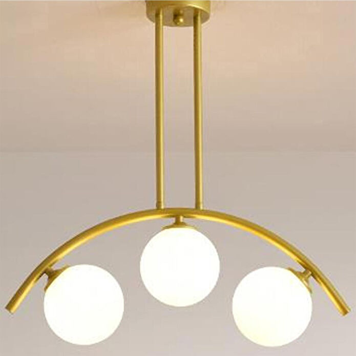 Apliqa Fralde 3 Lü Gold Modern Mutfak Cafe Restoran Için Uygun Retro Salon Avize