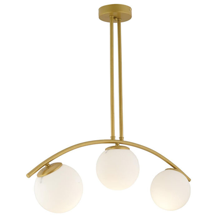 Apliqa Fralde 3 Lü Gold Modern Mutfak Cafe Restoran Için Uygun Retro Salon Avize