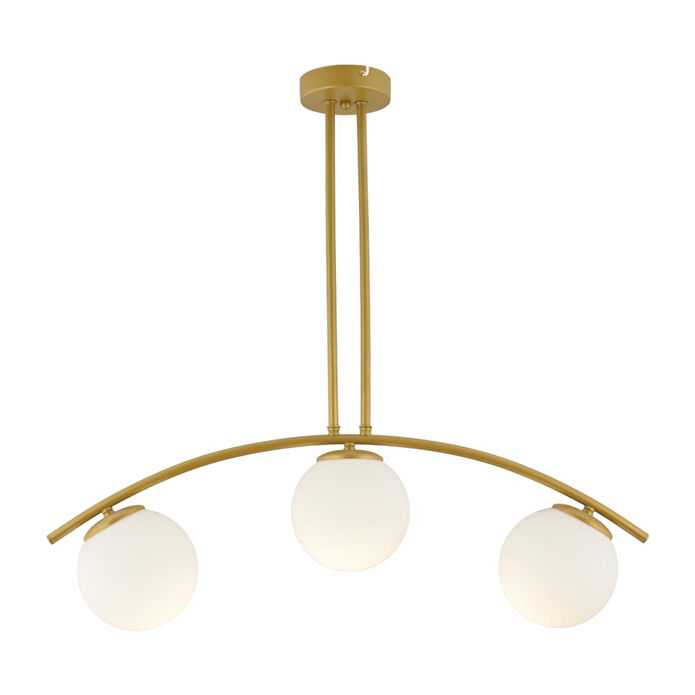 Apliqa Fralde 3 Lü Gold Modern Mutfak Cafe Restoran Için Uygun Retro Salon Avize