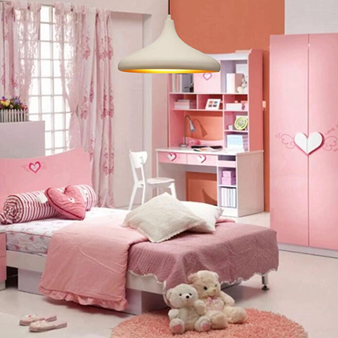 Apliqa Pera Beyaz Tekli Modern Retro Sarkıt Salon Avize