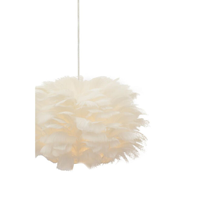 Apliqa Belinay Tekli Tüylü Beyaz Sarkıt Avize Modern Sarkıt Mutfak Salon Sarkıt Avize