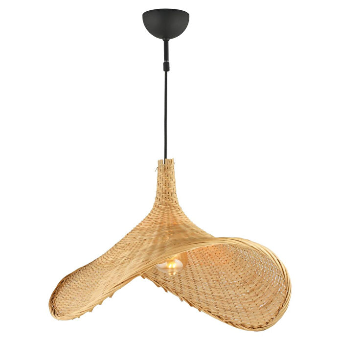 Apliqa Herta Tekli Rattan Modern Tasarım Oturma Odası Avize