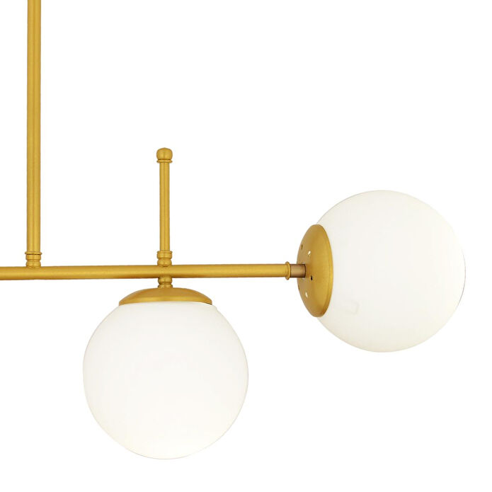 Apliqa Günay 4lü Gold Modern Mutfak Yemek Masası Üstü Yatak Odası Salon Avize