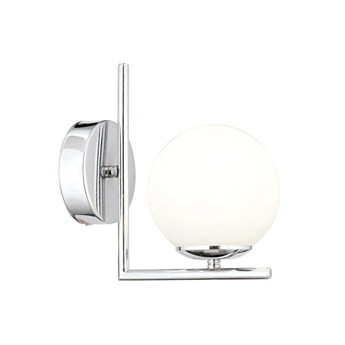Apliqa Sara Krom Kaplama Duvar Lambası Yatak Odası-yatak Başı-banyo İçin Modern Aplik
