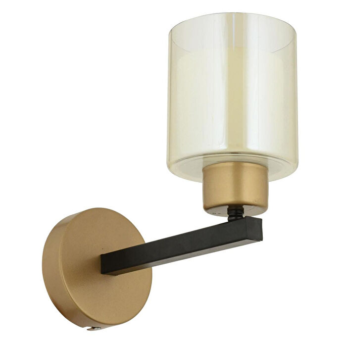 Apliqa Jade Eskitme Siyah Boyalı Çift Camlı Duvar Lambası Yatak Odası-banyo-yatak Başı Aplik