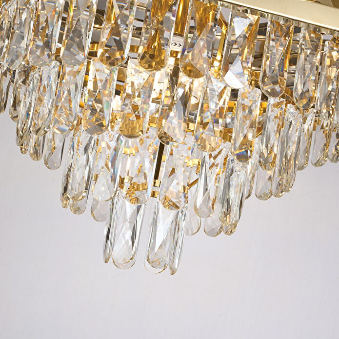 Apliqa Corde 50'lik Gold Kaplamalı Kristal Avize