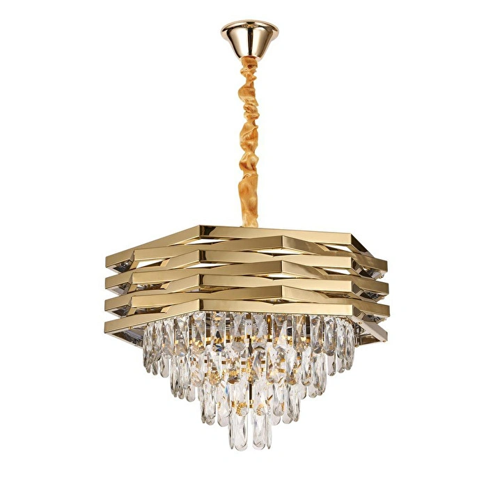 Apliqa Corde 50'lik Gold Kaplamalı Kristal Avize
