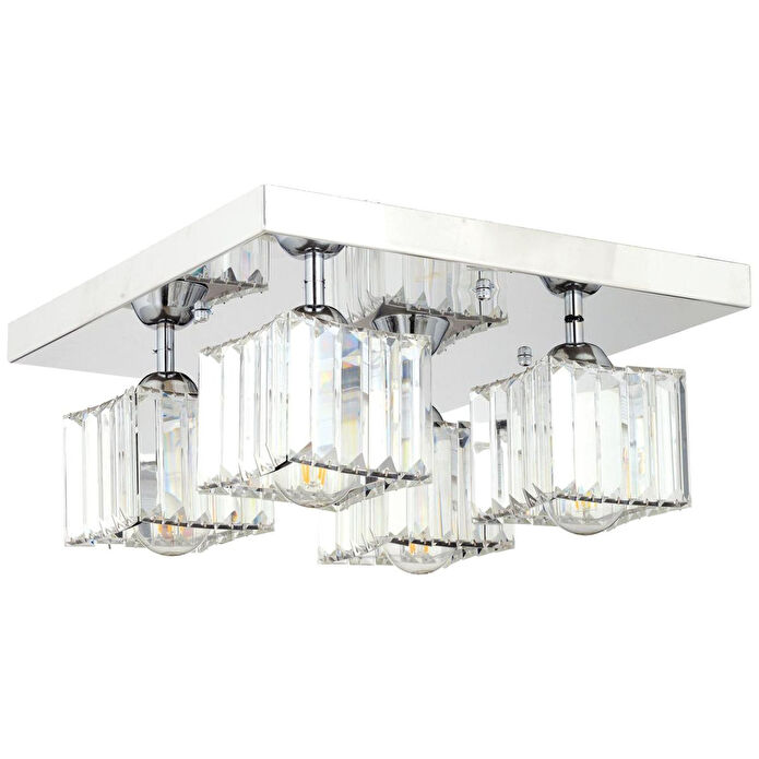 Apliqa Ri̇vi̇a 4 Lü Krom Kaplama Plafonyer Taşli Salon Avi̇ze