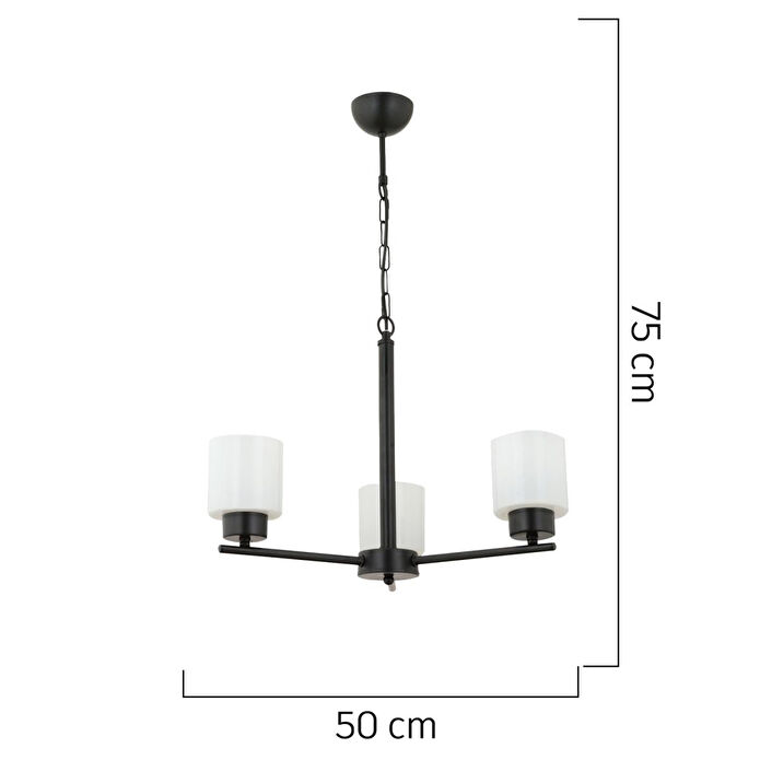 Apliqa Lima 3 Kollu Modern Yatak Odası Mutfak Salon Avize