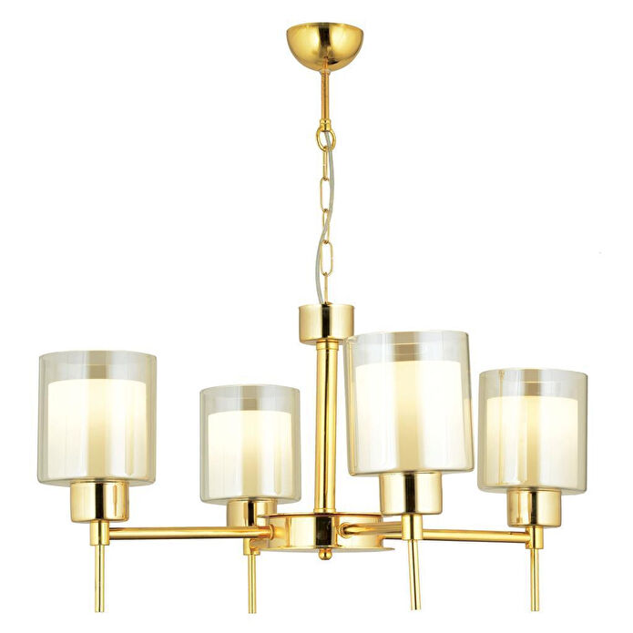 Apliqa Cemre 4 Lü Gold Modern Yatak Odası Salon Avize