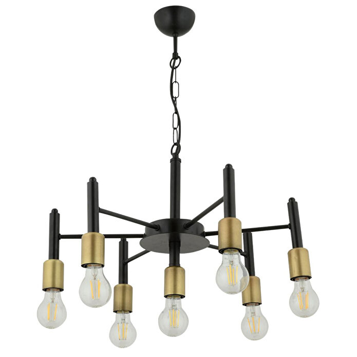 Apliqa Semin 7li Modern Cafe,restoran Için Uygun Retro Salon Avize