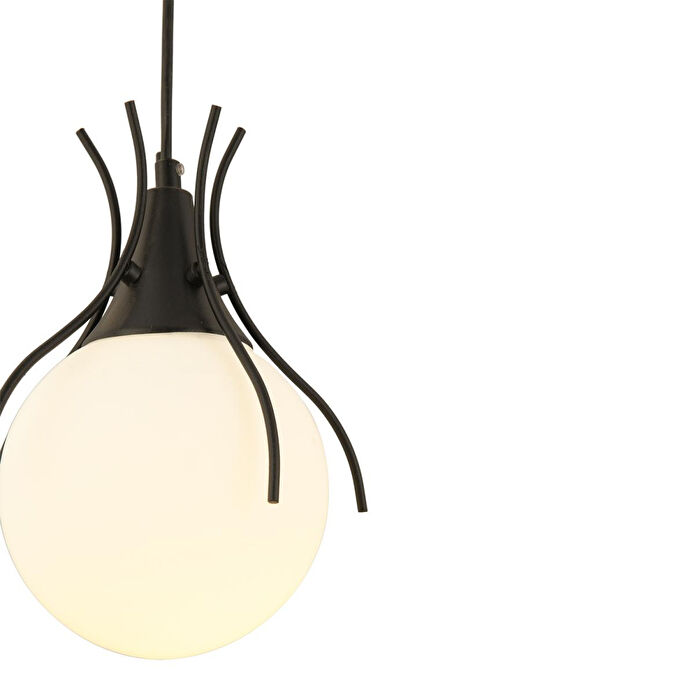 Apliqa Terra Tekli Siyah Sarkıt Modern Spor Genç Odası, Mutfak Salon Sarkıt Avize