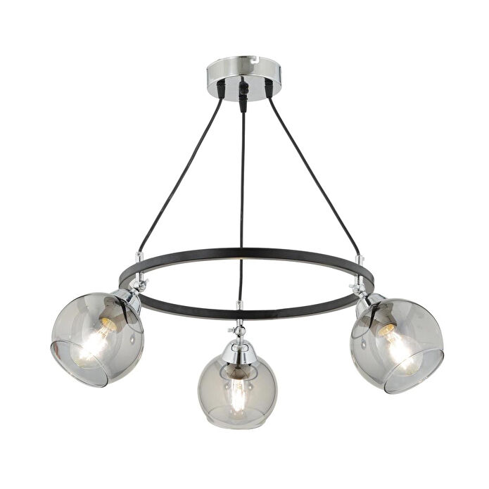 Apliqa Flora 3 Lü Krom Detaylı Modern Koridor Mutfak Salon Avize