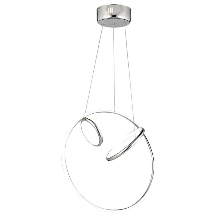 Apliqa Acosta Krom Sarkıt 44 Watt Sarkıt Ledli Ofis Avizeleri Modern Mutfak Banyo Led Salon Sarkıt Avize