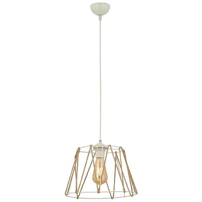 Apliqa Kros Tekli Beyaz Halatlı Sarkıt Modern Sarkıt Mutfak Salon Sarkıt Avize