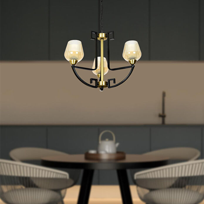 Apliqa Nevada 3lü Modern Genç Odası Retro Salon Avize