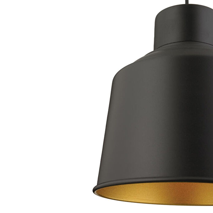 Apliqa Moena Siyah Modern Tekli Mutfak Cafe,restoran Için Uygun Retro Genç Odası Avize