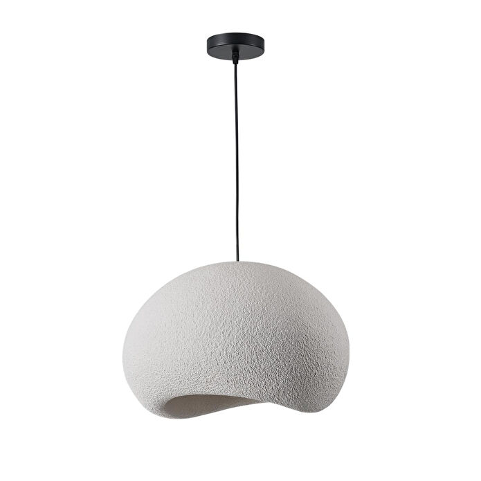 Apliqa Tretan Tekli Beyaz Beton Modern Sarkıt Oturma Odası Salon Sarkıt Avize