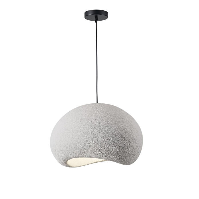 Apliqa Tretan Tekli Beyaz Beton Modern Sarkıt Oturma Odası Salon Sarkıt Avize