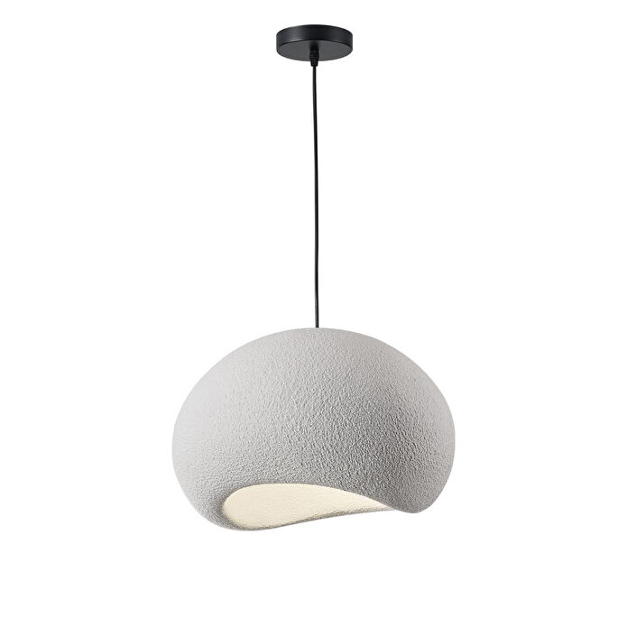 Apliqa Tretan Tekli Beyaz Beton Modern Sarkıt Oturma Odası Salon Sarkıt Avize