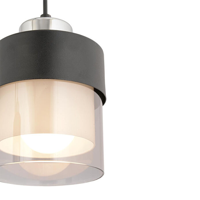 Apliqa Boris Tekli Siyah-krom Modern Sarkıt Mutfak Salon Sarkıt Avize