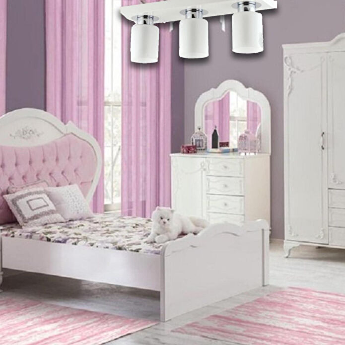 Apliqa Kiaria 3lü Modern Plafonyer Genç Odası Mutfakyatak Odası Avize