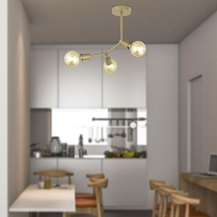 Apliqa Akrobat 3 Lü Modern Genç Odası Mutfak Salon Avize