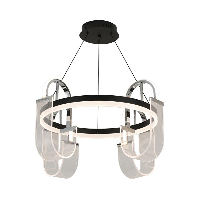 Apliqa Debora 4 Lü 65 Watt Ledli Modern Tasarım Oturma Odası Salon Avize