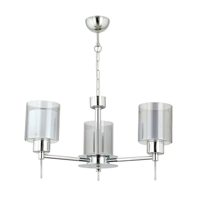 Apliqa Goldie 3 Lü Krom Kaplama Modern Sarkıt Mutfak Salon Avize