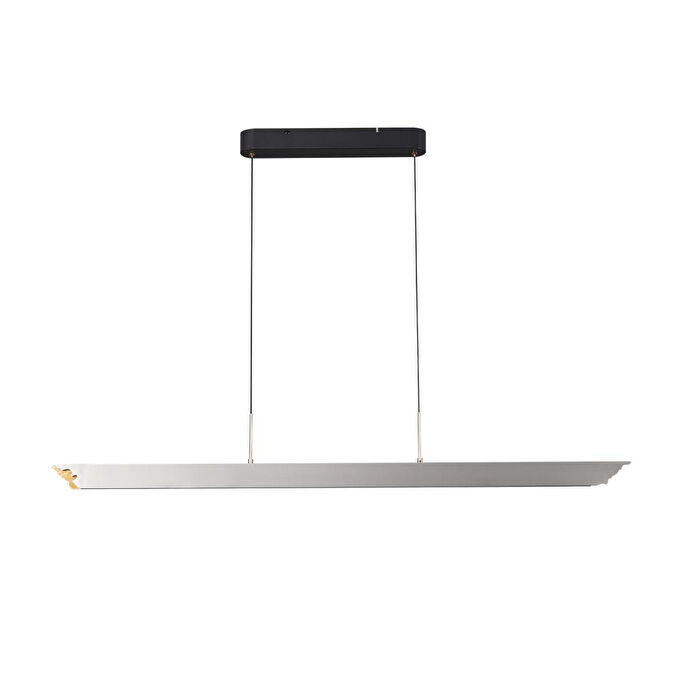 Apliqa Late Gri Sıralı Yemek Masası Üstü 30 Watt Modern Sarkıt Salon Led Avize