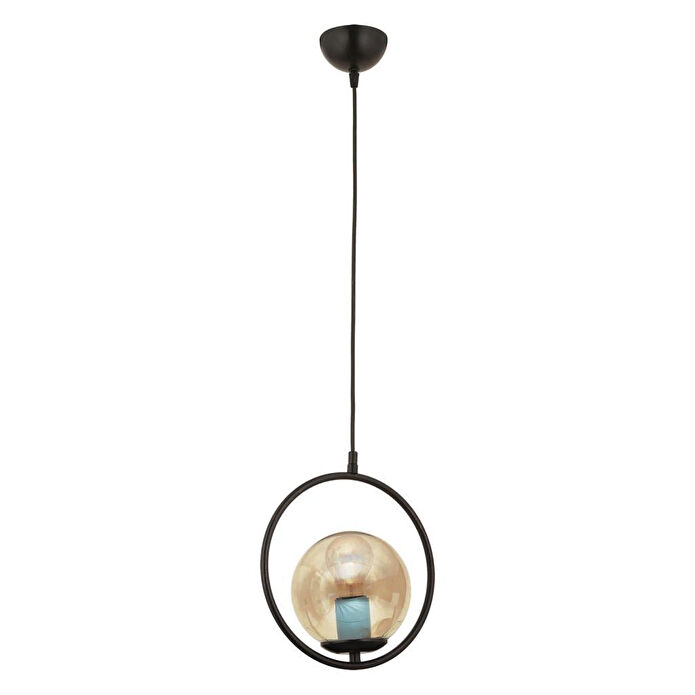 Apliqa Luis Tekli Siyah Bal Camlı Modern Sarkıt Mutfak Salon Sarkıt Avize