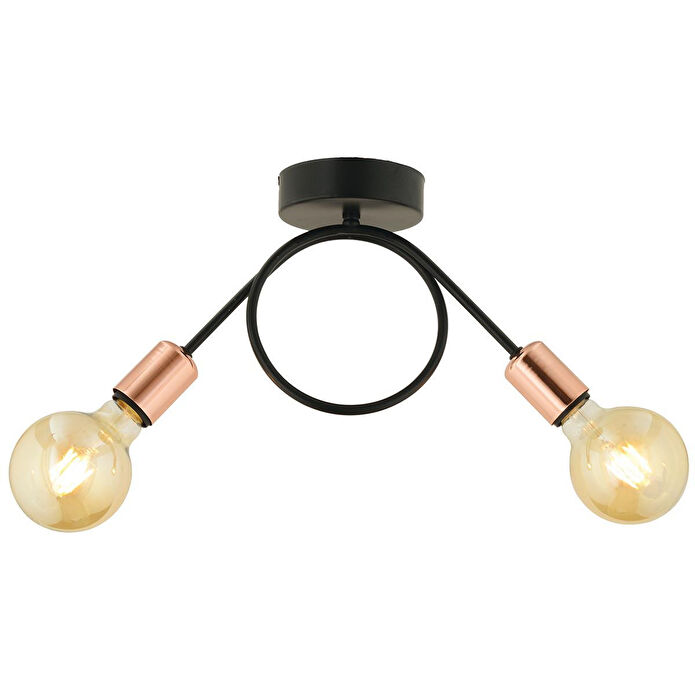 Apliqa Zeyrek 2 Li Bakır Sarkıt Modern Spor Genç Odası Salon Avize