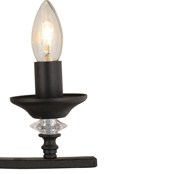 Apliqa Erza 4lü Siyah Modern Sarkıt Yatak Odası Retro Salon Avize