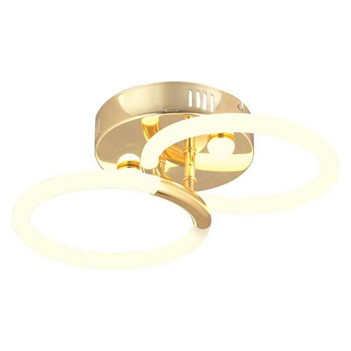 Apliqa Honos 2'li Gold 32 Watt Ledli Modern Koridor, Yatak Odası Salon Plafonyer Led Avize