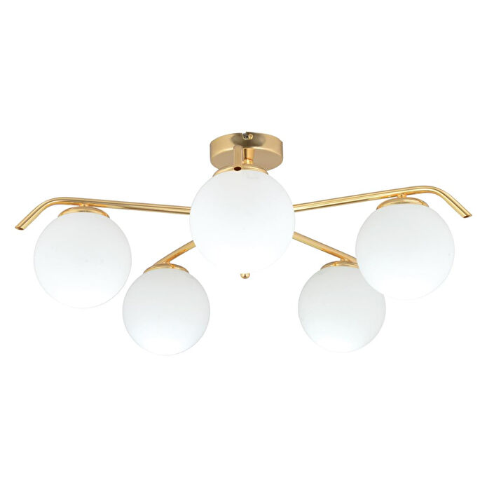 Apliqa Diaspor 5li Yuvarlak Gold Modern Sarkıt Genç Odası Yatak Odası Retro Salon Avize