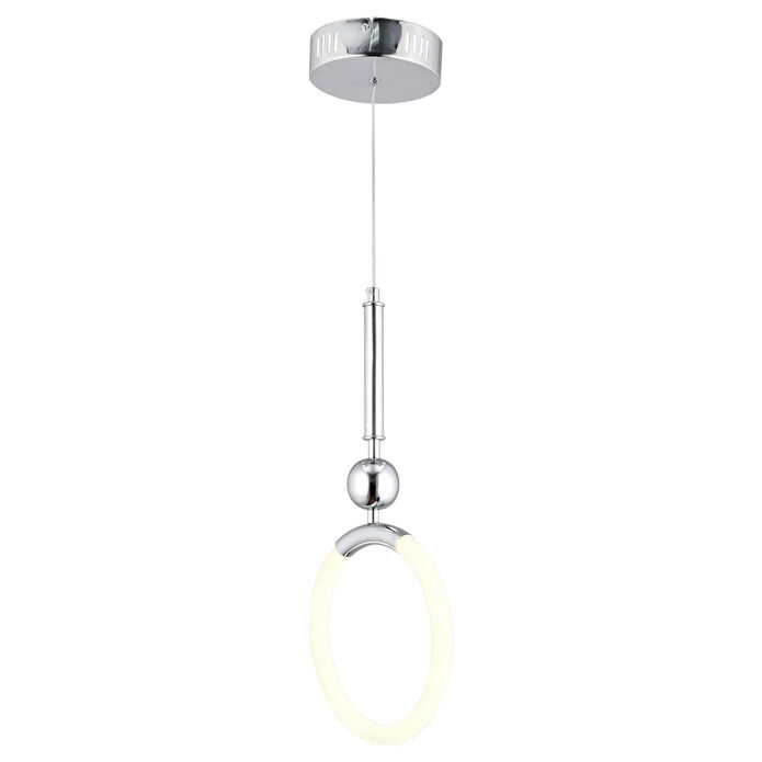 Apliqa Struer Tekli Krom Ledli 20 Watt Modern Koridor, Yatak Odası Salon Sarkıt Led Avize