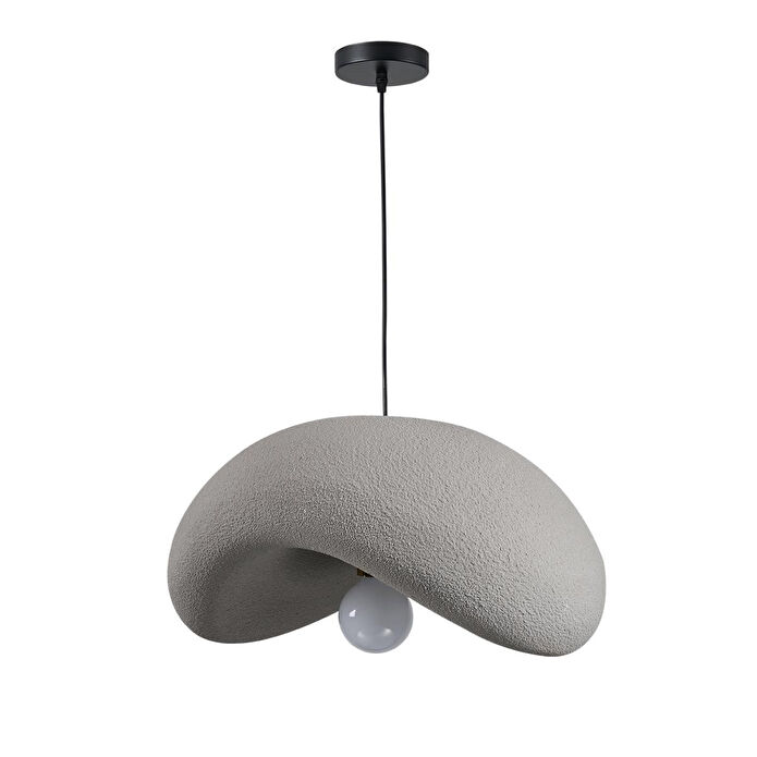 Apliqa Voliny Büyük Gri Beton Modern Sarkıt Oturma Odası Salon Sarkıt Avize