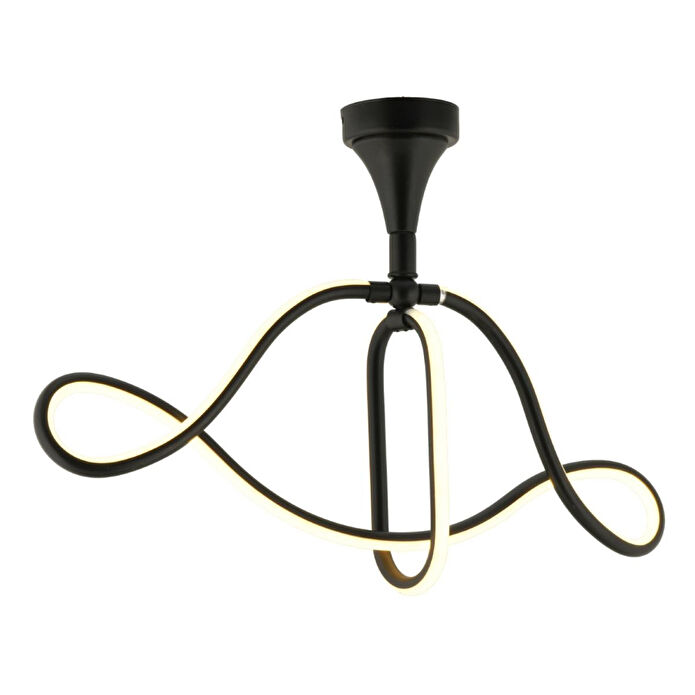 Apliqa Helin Siyah 50 Watt Sarkıt 3 Renkli Ledli Modern Mutfak Banyo Led Salon Sarkıt Avize