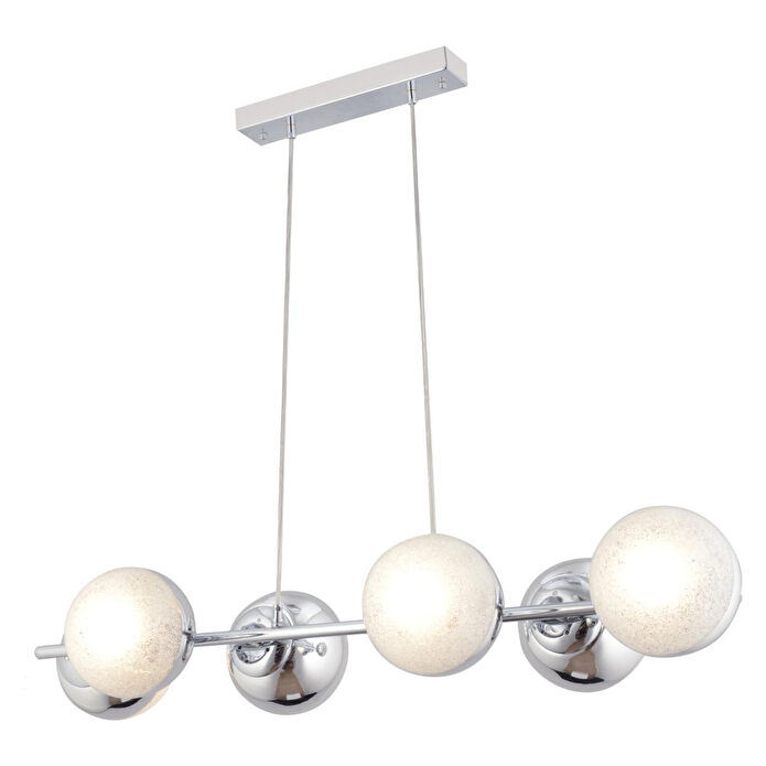 Apliqa Berca 6li Krom Avi̇ze Modern Mutfak Yemek Masası Üstü Yatak Odası Salon Avize